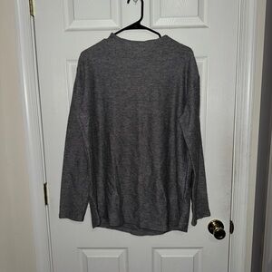Lands End Gray Fisherman Sweater - Size Medium